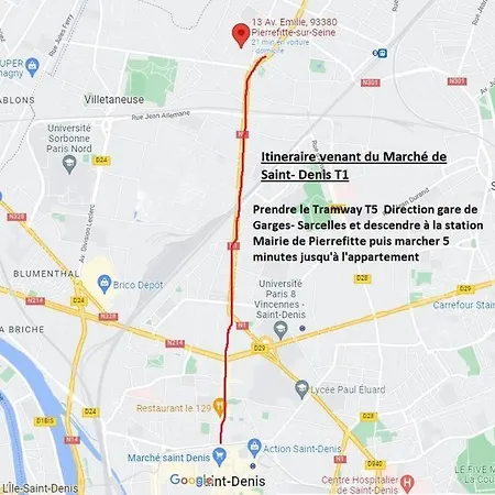 Studio Rénové D'exception Aux Portes De Paris ! Appartamento Pierrefitte-sur-Seine